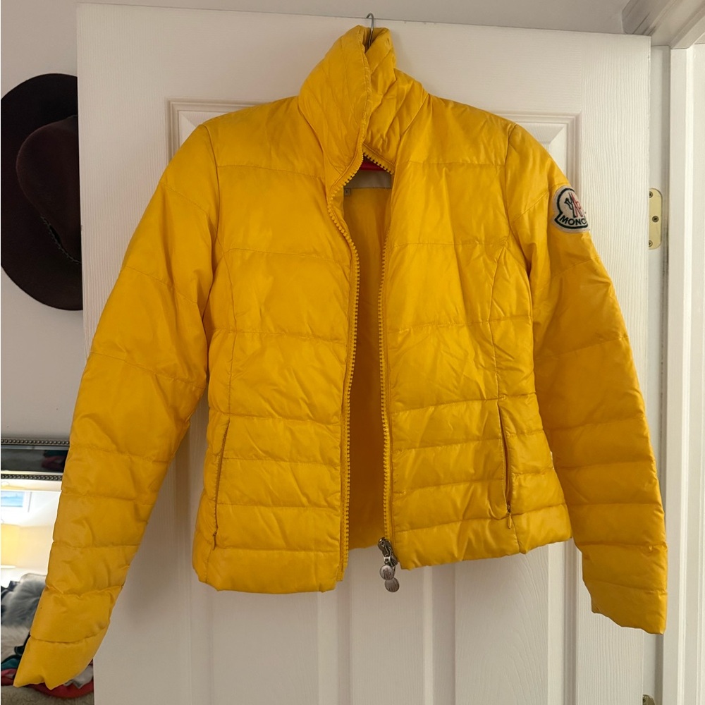 Vintage Yellow Moncler Quilted Jacket